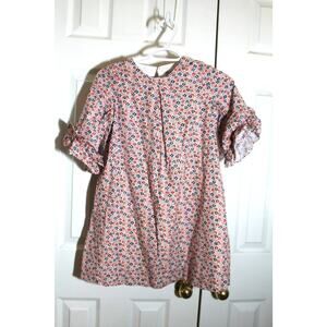 Luli & Me Gabby Girls' Farmhouse Floral Cotton Dress sz 10